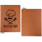 Master Chef Cognac Leatherette Portfolios with Notepad - Small - Single Sided- Apvl