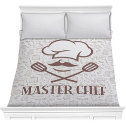 Master Chef Comforter - Full / Queen w/ Name or Text