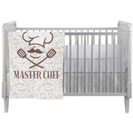 Master Chef Crib Comforter / Quilt w/ Name or Text