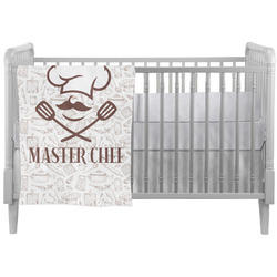 Master Chef Crib Comforter / Quilt w/ Name or Text