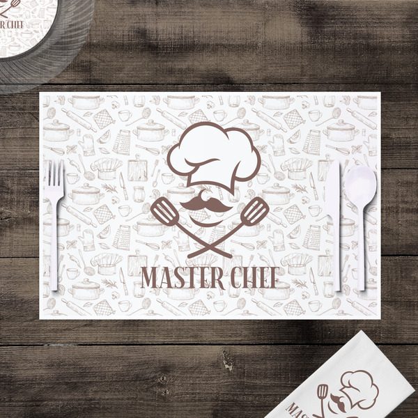 Master Chef Disposable Paper Placemat - In Context