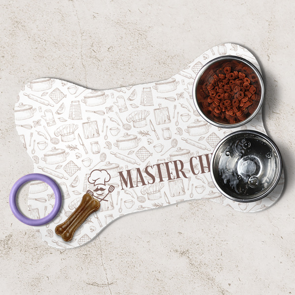 Master Chef Dog Bone Shaped Mat Lifestyle