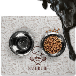 Master Chef Dog Food Mat - Large w/ Name or Text