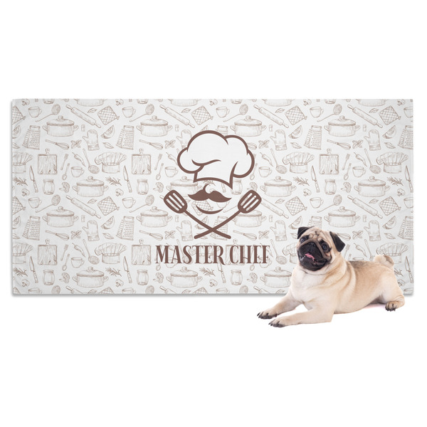 Custom Master Chef Dog Towel w/ Name or Text
