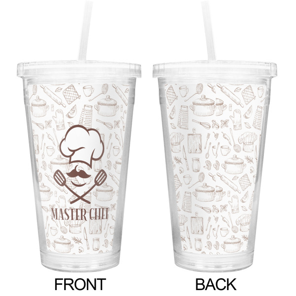 Master Chef Double Wall Tumbler with Straw - Approval