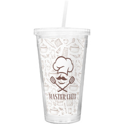 Master Chef Double Wall Tumbler with Straw (Personalized)