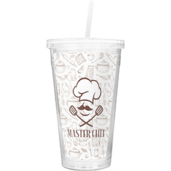 Master Chef Double Wall Tumbler with Straw (Personalized)