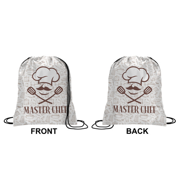 Master Chef Drawstring Backpack Front & Back Small