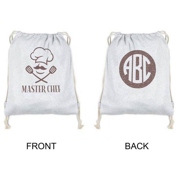 Master Chef Drawstring Backpacks - Sweatshirt Fleece - Double Sided - APPROVAL
