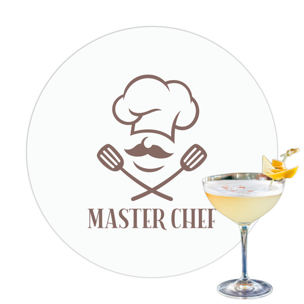 Custom Master Chef Printed Drink Topper (Personalized)