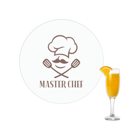 Master Chef Printed Drink Topper - 2.15" (Personalized)