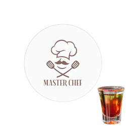 Master Chef Printed Drink Topper - 1.5" (Personalized)