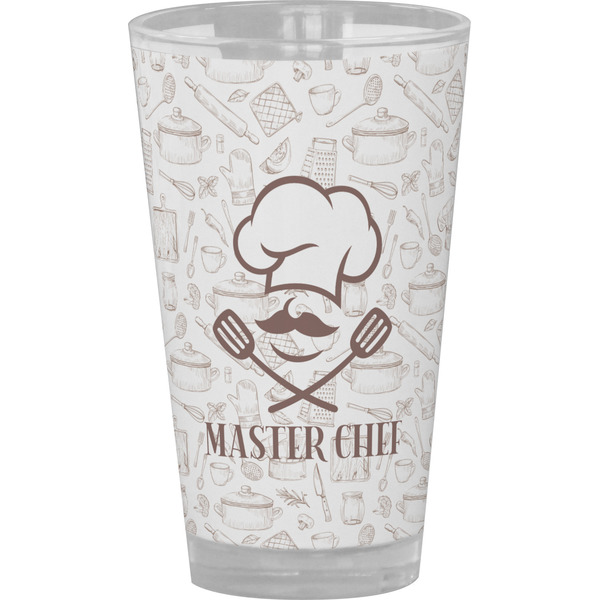 Custom Master Chef Pint Glass - Full Color (Personalized)