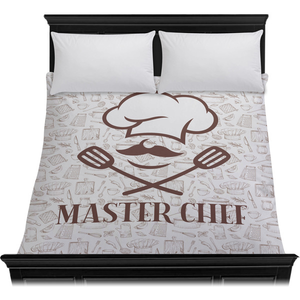 Master Chef Duvet Cover - Queen - On Bed - No Prop