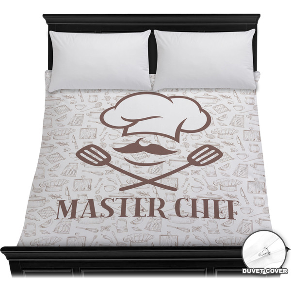Custom Master Chef Duvet Cover - Full / Queen w/ Name or Text