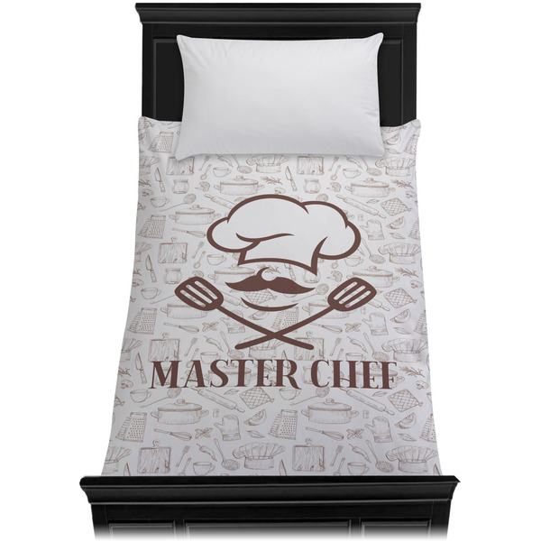 Master Chef Duvet Cover - Twin - On Bed - No Prop