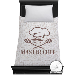 Master Chef Duvet Cover - Twin w/ Name or Text