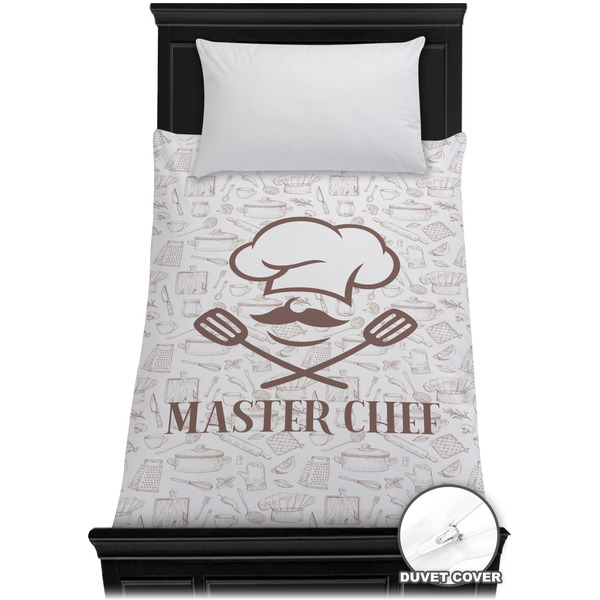 Custom Master Chef Duvet Cover - Twin w/ Name or Text