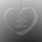 Master Chef Engraved Glass Ornaments - Heart