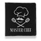 Master Chef Leather Binder - 1" - Black - Front View