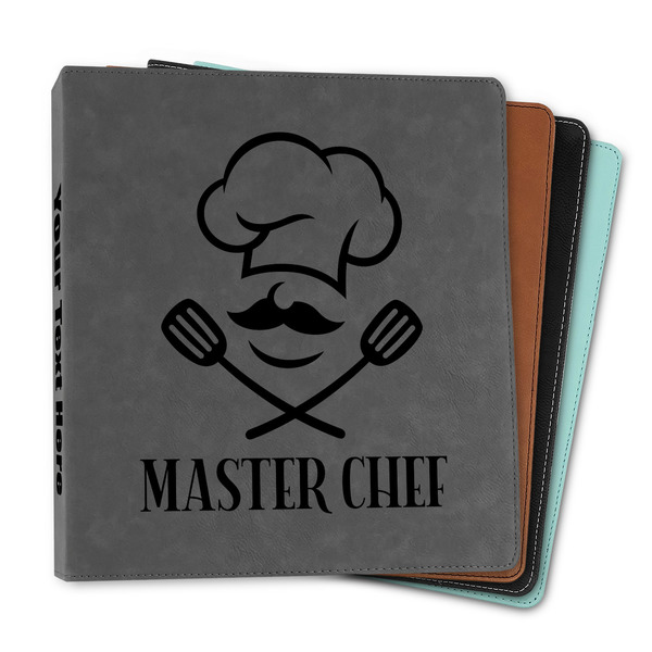 Custom Master Chef Leather Binder - 1" (Personalized)