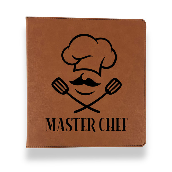 Custom Master Chef Leather Binder - 1" - Rawhide (Personalized)