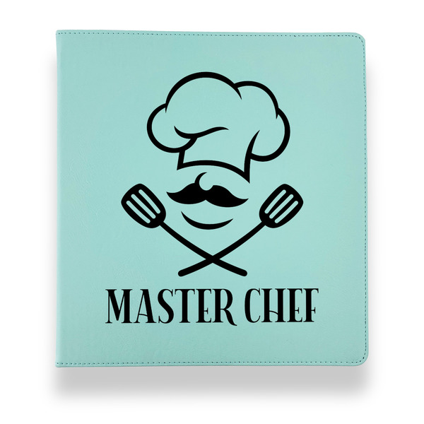 Master Chef Leather Binders - 1" - Teal - Front View
