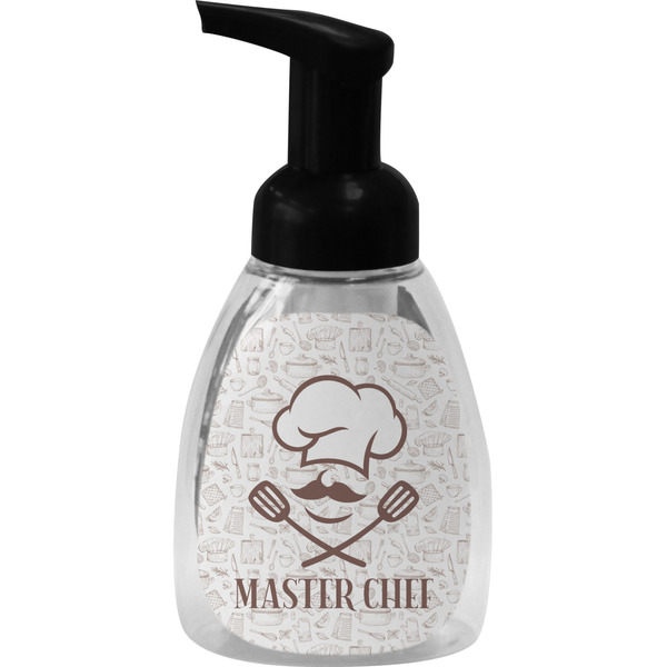 Custom Master Chef Foam Soap Bottle - Black (Personalized)