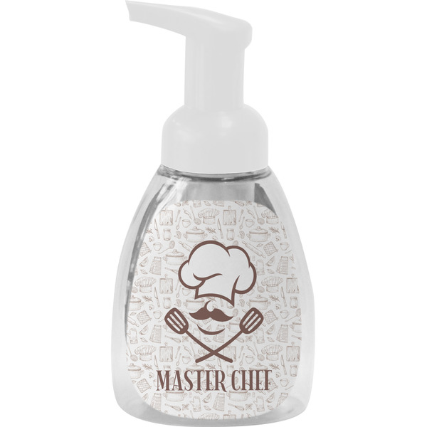 Custom Master Chef Foam Soap Bottle - White (Personalized)