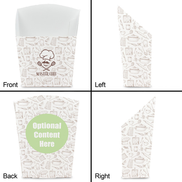 Master Chef French Fry Favor Box - Front & Back View