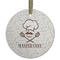 Master Chef Frosted Glass Ornament - Round