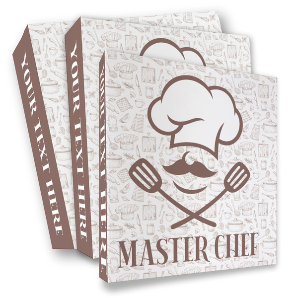 Custom Master Chef 3 Ring Binder - Full Wrap (Personalized)