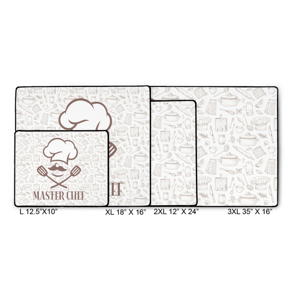 Master Chef Gaming Mats - SIZE CHART