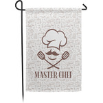Master Chef Small Garden Flag - Single Sided w/ Name or Text