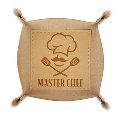 Master Chef Genuine Leather Valet Tray (Personalized)