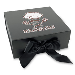 Master Chef Gift Box with Magnetic Lid - Black (Personalized)