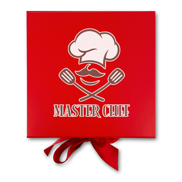 Master Chef Gift Boxes with Magnetic Lid - Red - Approval