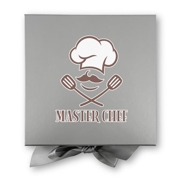 Master Chef Gift Boxes with Magnetic Lid - Silver - Approval