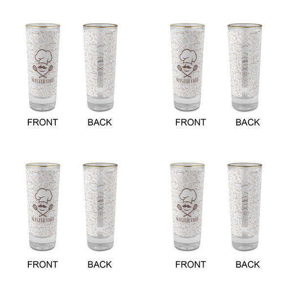 Master Chef Glass Shot Glass - 2 oz - Set of 4 - APPROVAL