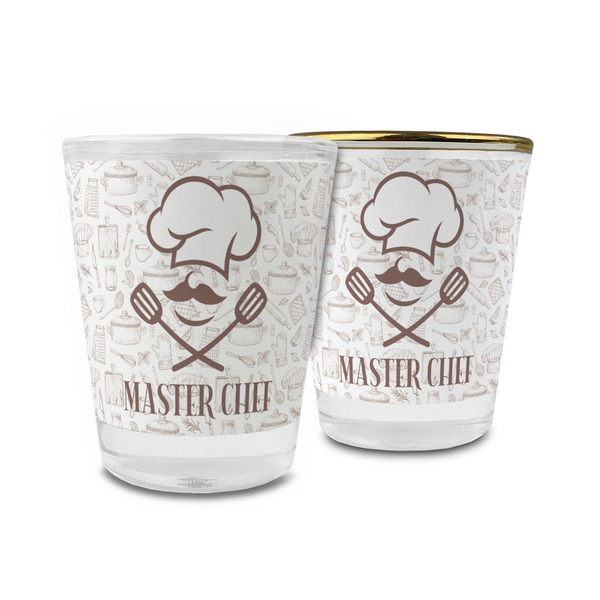 Custom Master Chef Glass Shot Glass - 1.5 oz (Personalized)