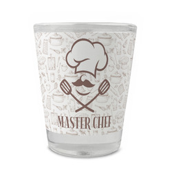 Master Chef Glass Shot Glass - 1.5 oz - Set of 4 (Personalized)
