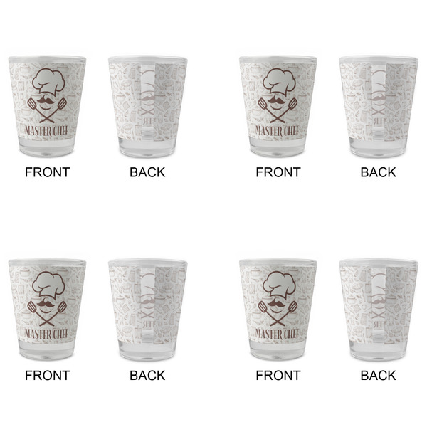 Master Chef Glass Shot Glass - Standard - Set of 4 - APPROVAL