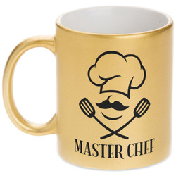 Master Chef Metallic Gold Mug (Personalized)