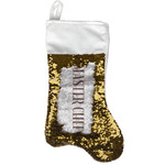 Master Chef Reversible Sequin Stocking - Gold (Personalized)