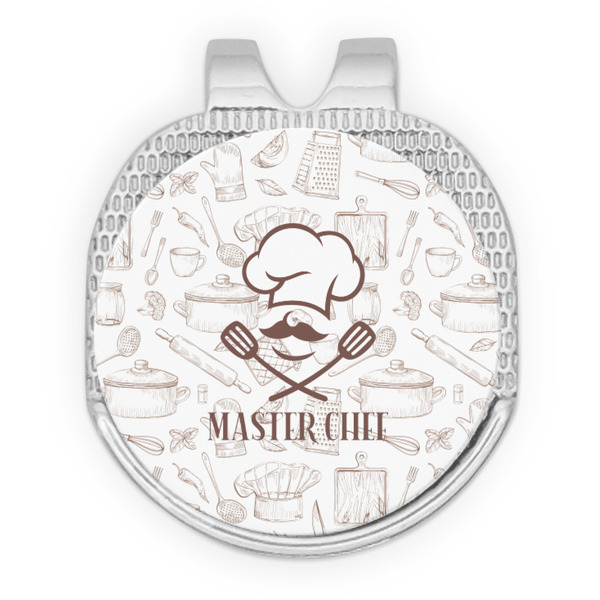 Custom Master Chef Golf Ball Marker - Hat Clip - Silver
