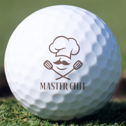 Master Chef Golf Balls - Non-Branded - Set of 3 (Personalized)
