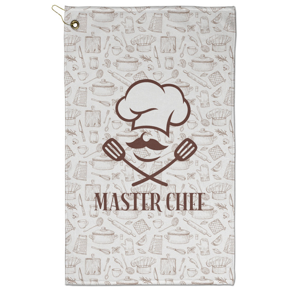 Custom Master Chef Golf Towel - Poly-Cotton Blend w/ Name or Text