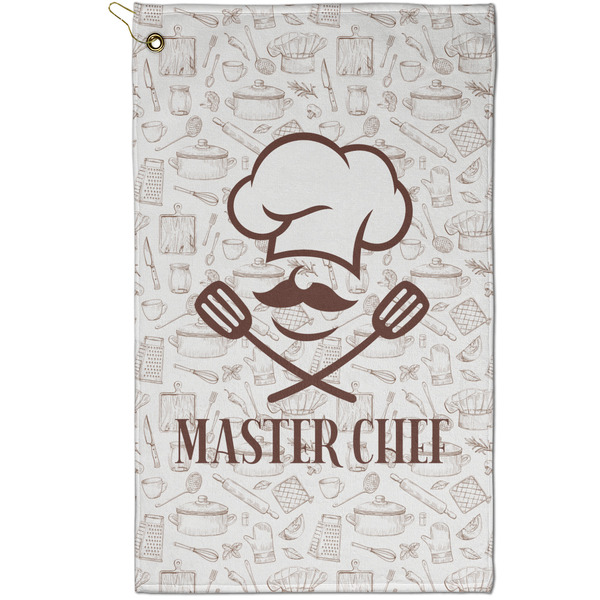 Custom Master Chef Golf Towel - Poly-Cotton Blend - Small w/ Name or Text