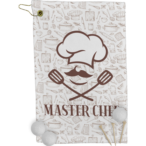 Master Chef Golf Towel (Personalized) - FRONT (Small Full Print)