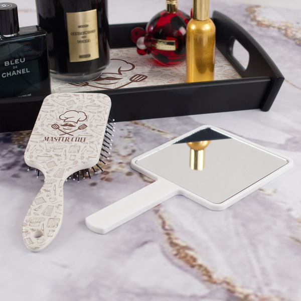Master Chef Hair Brush - With Hand Mirror